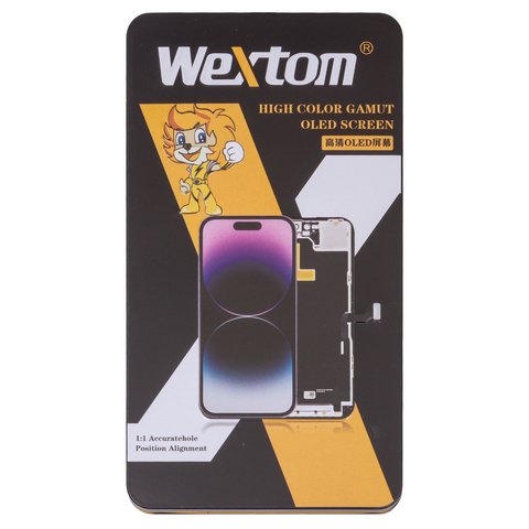 Дисплей Wextom для iPhone 16 Pro, черный, с рамкой, High Copy, без ошибки, (OLED) soft, Diagnosable, 120Hz Превью 2