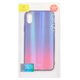 Case Baseus compatible with iPhone X, (red, dark blue, with iridescent color, silicone, glass) #WIAPIPHX-XC39 Preview 1