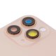 Housing Back Cover compatible with iPhone 11 Pro, (golden, with camera lens, small hole, matte gold) Preview 1