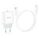 Mains Charger Hoco C104A, (20 W, Power Delivery (PD), white, with cable USB type C to Lightning for Apple, 1 output) #6931474782908 Preview 1