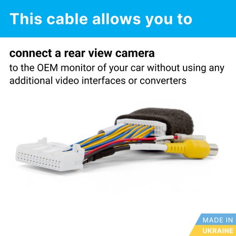 Rear View Camera Connection Cable for Toyota / Lexus MFD GEN5 Multi-Displays Preview 1
