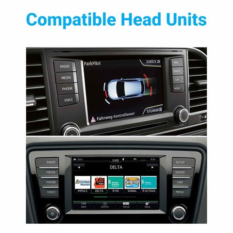 Задняя камера для Seat Leon Skoda Octavia Volkswagen Beetle Caddy Golf Passat Polo Tiguan в комплекте с кабелем 12 пинов для подключения Превью 2