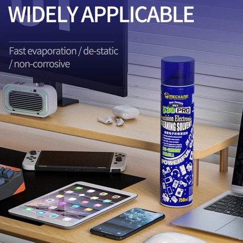 Remover Mechanic 530 PRO, (for boards cleaning, 750 ml, antistatic) Preview 4