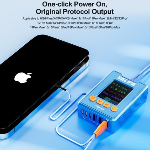 Power Supply Test Cable RELIFE XA4 Pro, (iphone 8 - 17) Preview 1