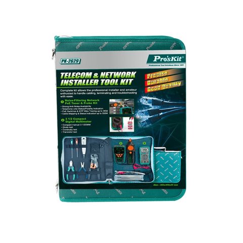 Juego de herramientas para redes de telecomunicaciones Kit Pro'sKit PK-2629 Vista previa  1