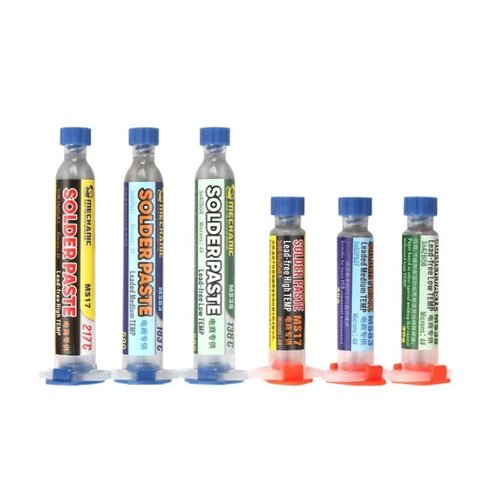 Pasta BGA Mechanic MS17, Sn 96.5%,  Ag 3%, Cu 0.5%, 217 °C, 20 g Vista previa  1