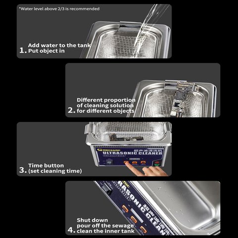 Baño de ultrasonido Mechanic iClean-E20P, 2 l, 70 W Vista previa  2