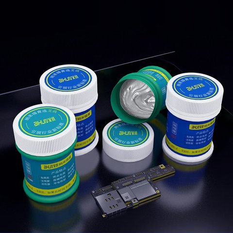 Pasta BGA Aixun AX-SP183M, Sn 63%, Pb 37%, 183 °C, 50 g Vista previa  1