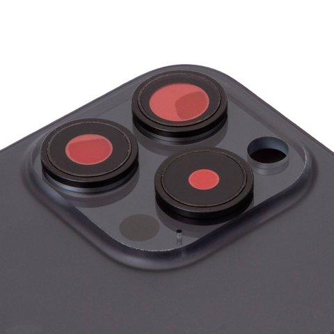 Carcasa puede usarse con iPhone 15 Pro, negro, con botones laterales,  con sujetador de tarjeta SIM, Original (PRC), EU Version, black titanium Vista previa  1