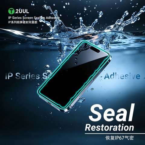 Etiqueta de pantalla 2UUL SA16PM puede usarse con Apple iPhone 16 Pro Max, 5 uds., adhesive Vista previa  4