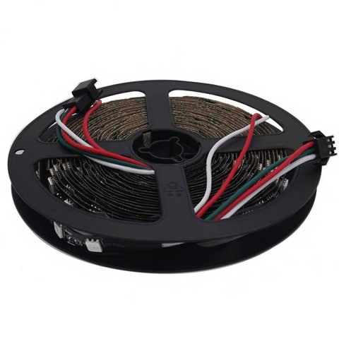 Светодиодная лента RGB SMD5050, WS2811 (черная, c  управлением, IP20, 12 В, 60 диодов/м, 5 м) Превью 1