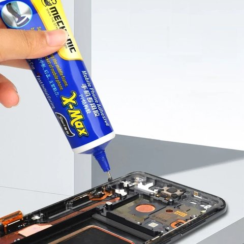 Клей-герметик Mechanic X-MAX, для приклеивания тачскрина, дисплея, 50 мл, черный Превью 2