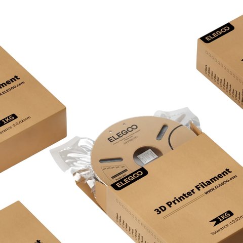 Филамент для 3D-принтера ELEGOO PLA-CF, Black 1 кг Превью 6