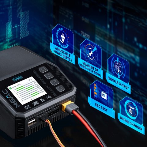 Зарядний пристрій ToolkitRC M6AC , Original, AC 100W, DC 300W Прев'ю 2