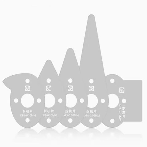 Інструмент для підняття дисплея/тачскріна Amaoe DP5, металева лопатка , 5 шт. Прев'ю 1